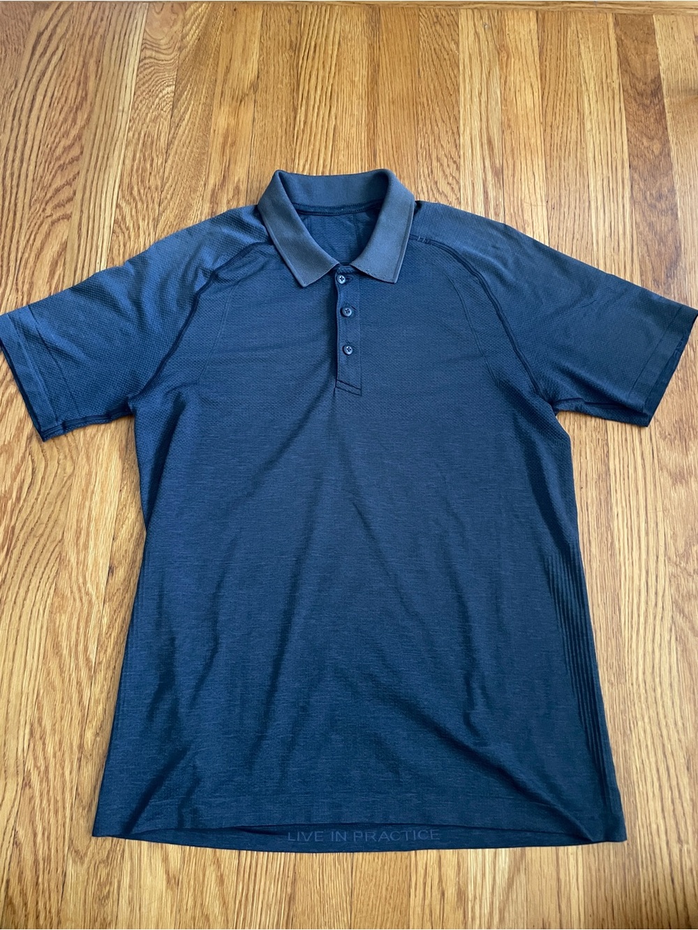 Lululemon Men's athletic blue Polo Shirt M